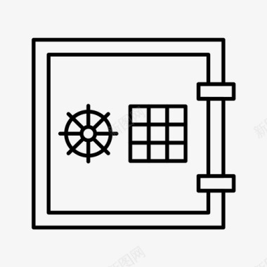 锁储物柜保险箱图标图标