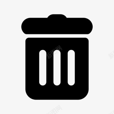 垃圾删除图标垃圾删除用户界面基本固体图标图标