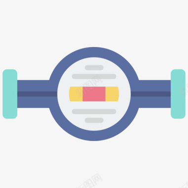 水表水管工39扁平图标图标