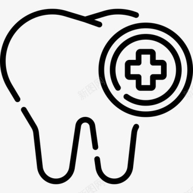 足部护理牙齿牙齿护理33线性图标图标