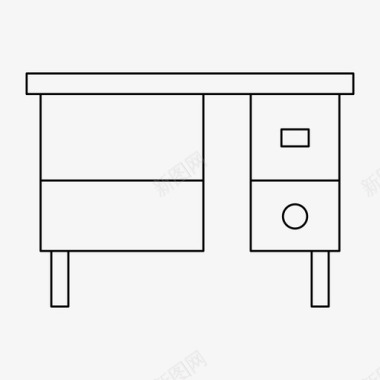 装饰标志书桌装饰家具图标图标