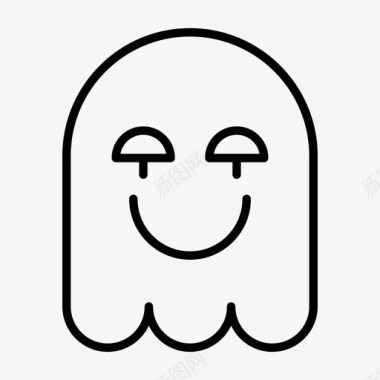 万圣节表情鬼魂哭泣表情符号图标图标