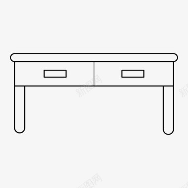 办公桌用品办公桌装饰家具图标图标