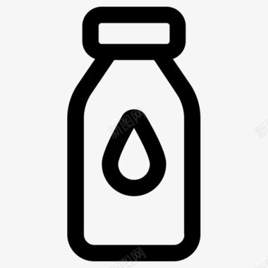 瓶子液体牛奶图标图标