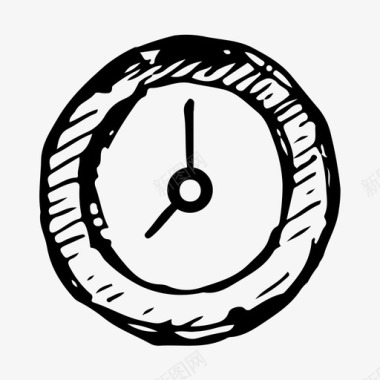时间流逝手表时钟手绘图标图标
