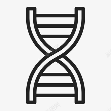 螺旋飘带dna生物学遗传学图标图标