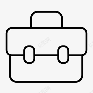 手提箱商务旅行箱图标图标