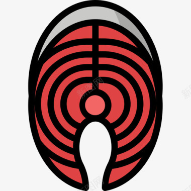 刺身刺身日本49原色图标图标