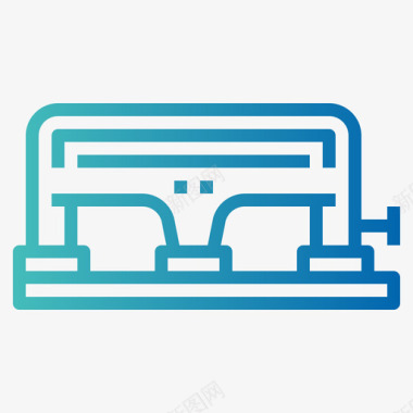 文具挂饰冲孔机文具103梯度图标图标