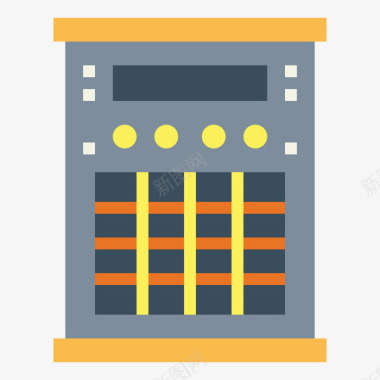 矢量冬季旅游素材加热器冬季124扁平图标图标