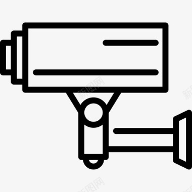 电视闭路电视摄像机安全安保图标图标