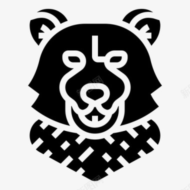 投资者熊头动物投资者图标图标