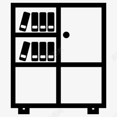 书柜上书柜家办公室图标图标