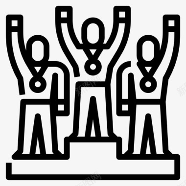 排名排名商业动机21线性图标图标