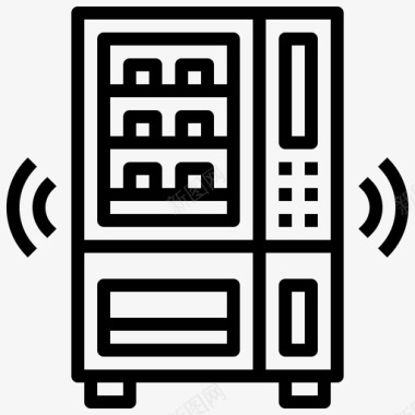 城市排名自动售货机智能城市41线性图标图标