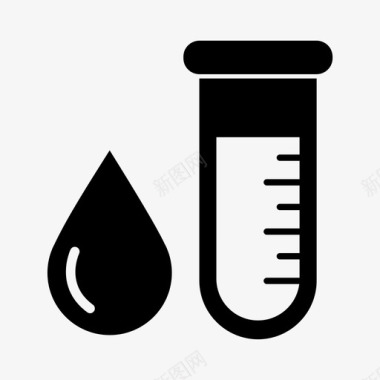 筛查血液检测医疗样品图标图标
