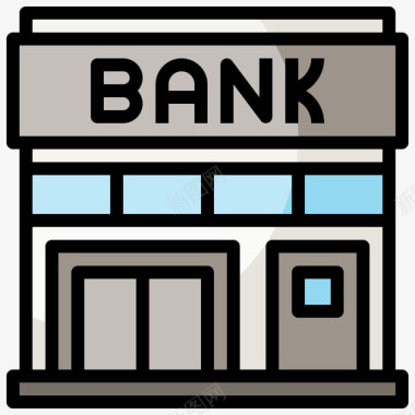 银行贷款10线颜色图标图标