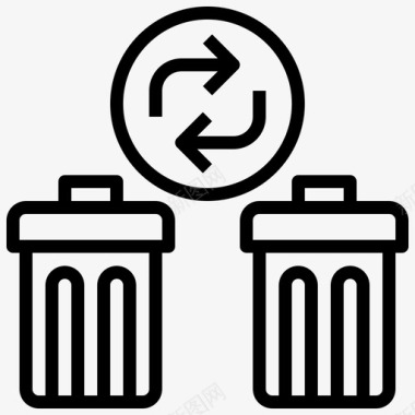 垃圾删除图标回收生态与环境垃圾图标图标