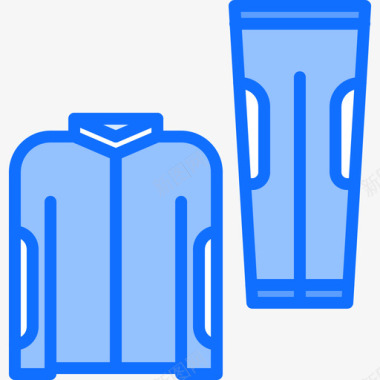 制服39号自行车蓝色图标图标
