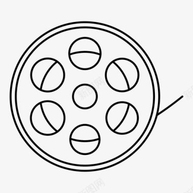 电影招募磁带电影院电影图标图标