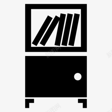 书柜上书柜家办公室图标图标