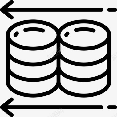 产妇恢复备份数据科学信息图标图标