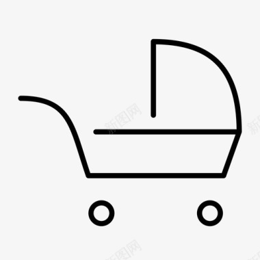 儿童置物架婴儿推车儿童婴儿车图标图标