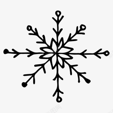 冬天松树雪花圣诞节冬天图标图标