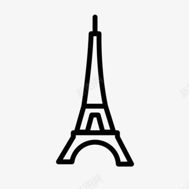 巴黎埃菲尔铁塔图标