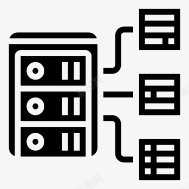 大型手电筒服务器数据库大型机图标图标