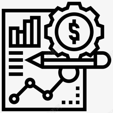 汇总报告分析财务图标图标