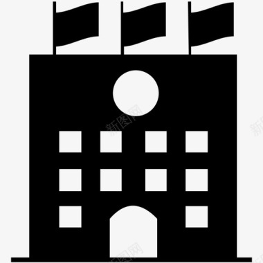 城市排名建筑公寓城市图标图标