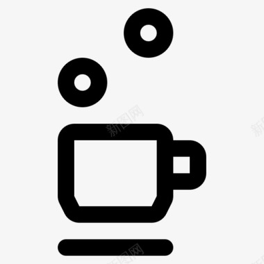 泡泡咖啡咖啡咖啡因图标图标