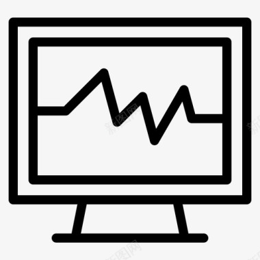 保健足疗监视器节拍医院图标图标