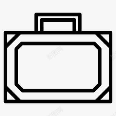 张家界旅游图公文包行李西装图标图标