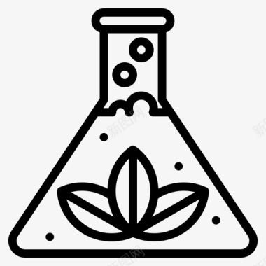 化学研究试管试管生态学开发实验室图标图标