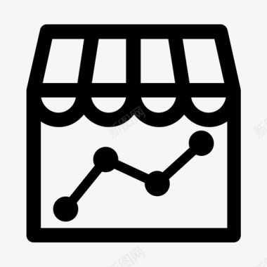 应用程序商店的标志统计商店商业市场图标图标