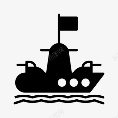 战斗海军舰船图标图标