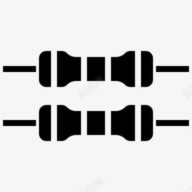 电子垃圾桶标志电阻器电子元件3填充图标图标