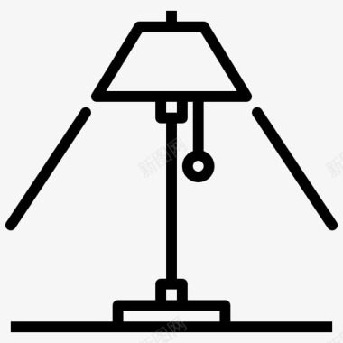 灯具灯具家居装饰47线型图标图标