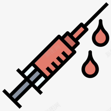 孩子打疫苗疫苗慈善92线性颜色图标图标