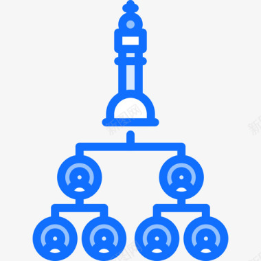 冠军国际象棋11蓝色图标图标