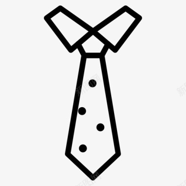 领带蝴蝶结领子图标图标