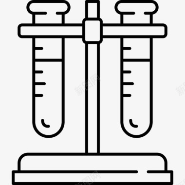 化学研究试管试管实验烧瓶图标图标