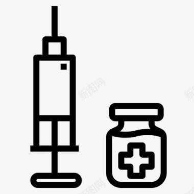 医院户外医疗医生健康图标图标