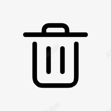 垃圾删除图标垃圾桶图标