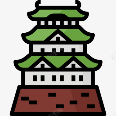 大阪日本49线颜色图标图标