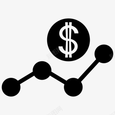 财务图表背景图片分析图表美元图标图标