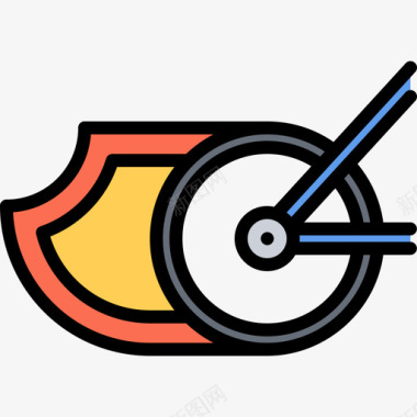 速度自行车40彩色图标图标