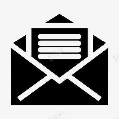 菜单电子邮件信封图标图标